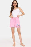 Rosaline Joy Sticks Knit Cotton Shorts (Pack of 2) - Purple Pink — thumbnail 5